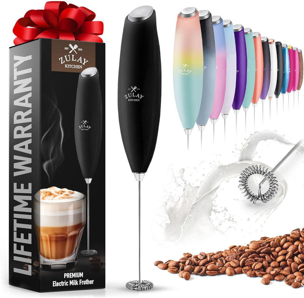 Batidor Eléctrico Zulay Kitchen para Leche y Bebidas - Negro