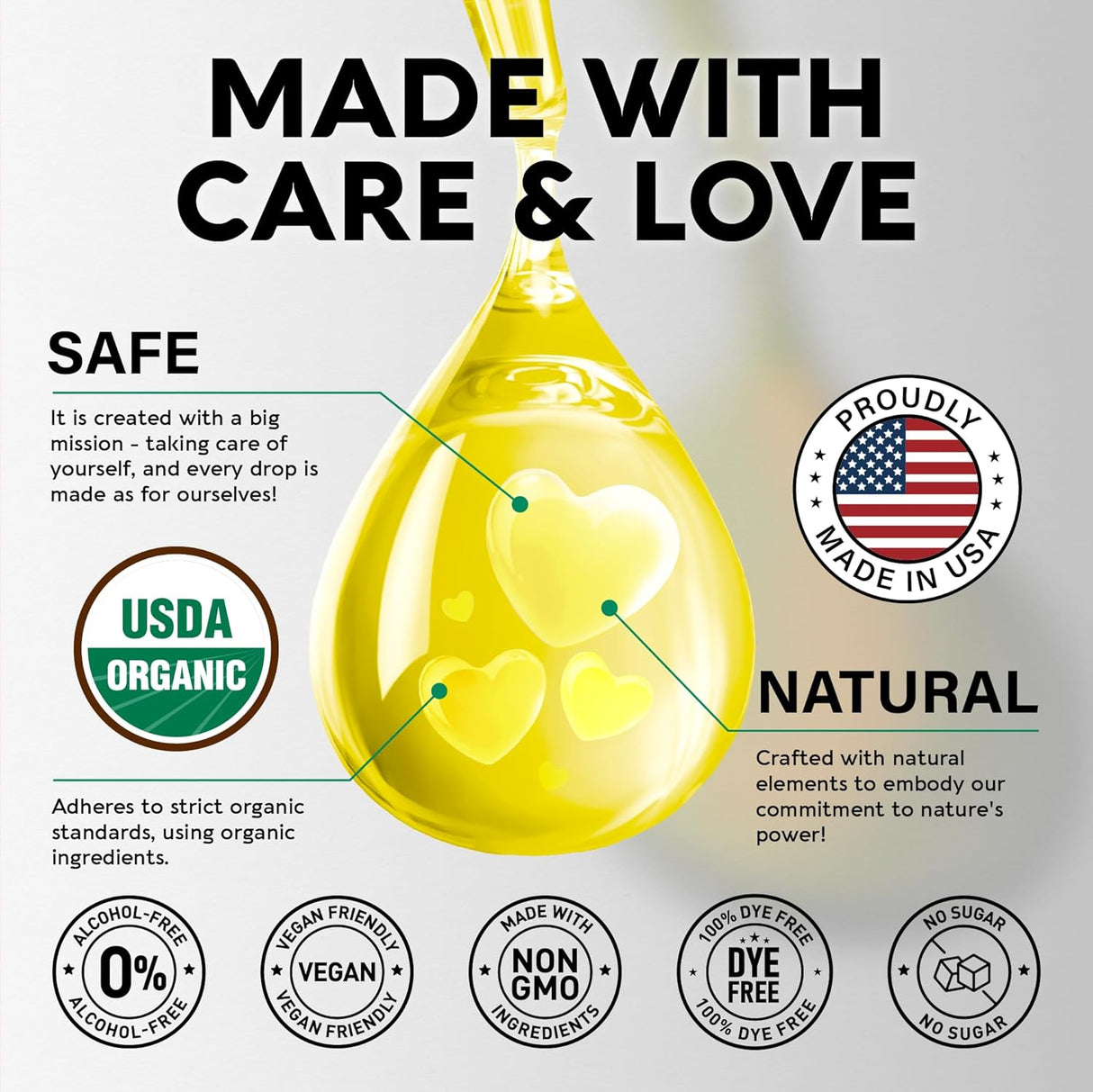 Suplemento Aceite orgánico de orégano USDA Gotas líquidas