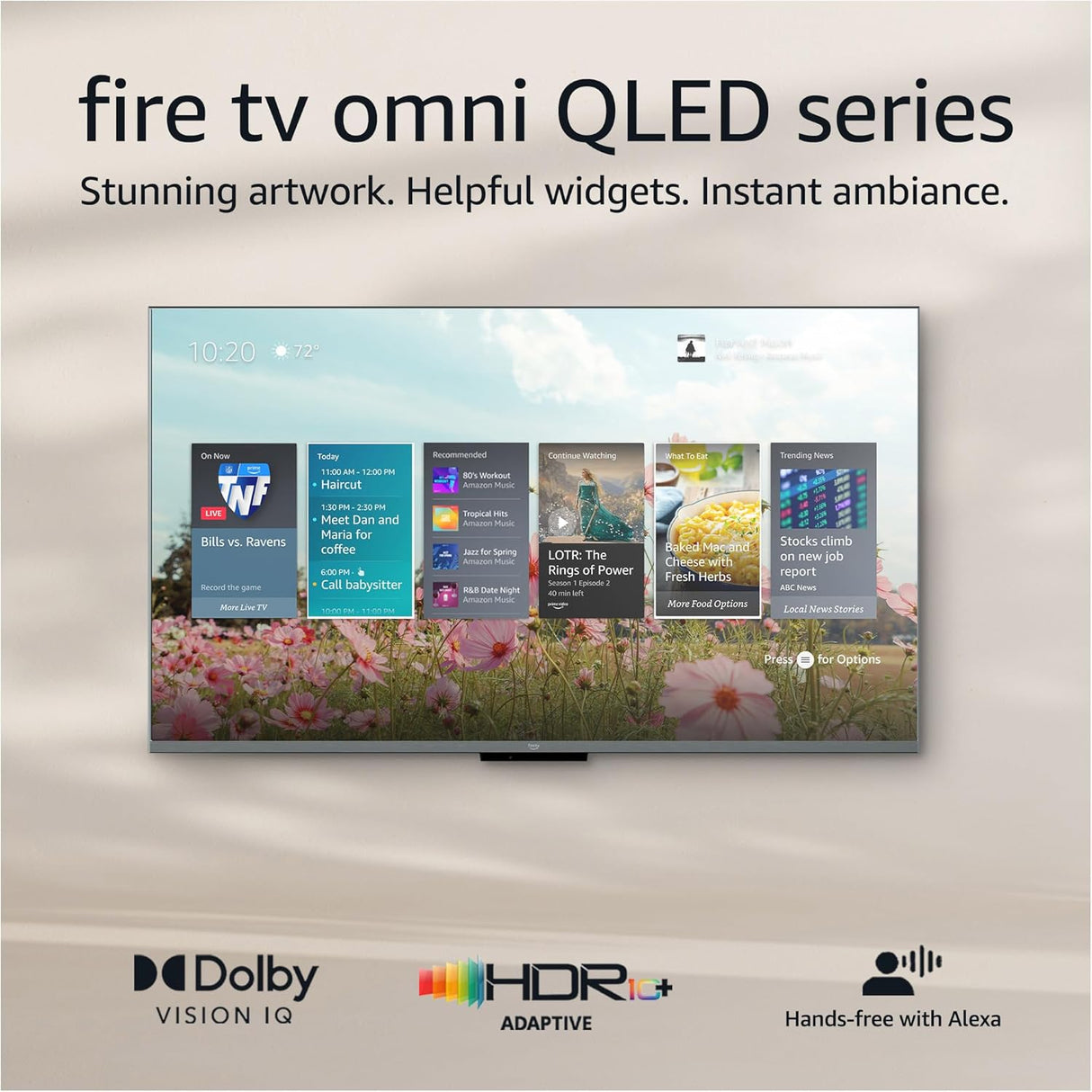 Televisión inteligente Amazon Fire TV Omni QLED Series de 55