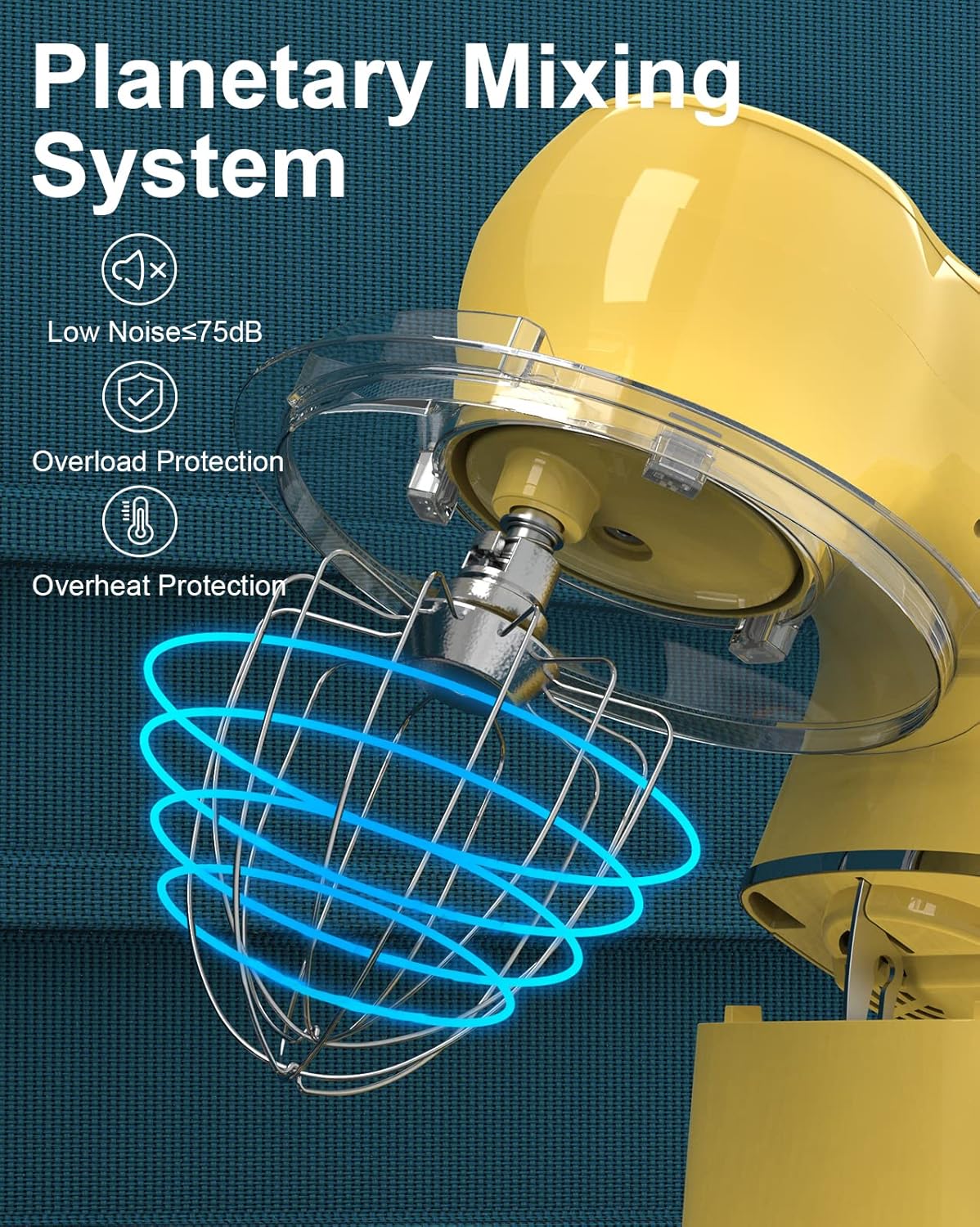 Batidora de Cocina Mini Angel, 10 Velocidades, 5.5QT