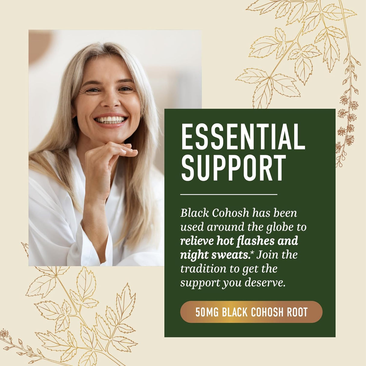 Alivio de la menopausia para sofocos y sudores nocturnos