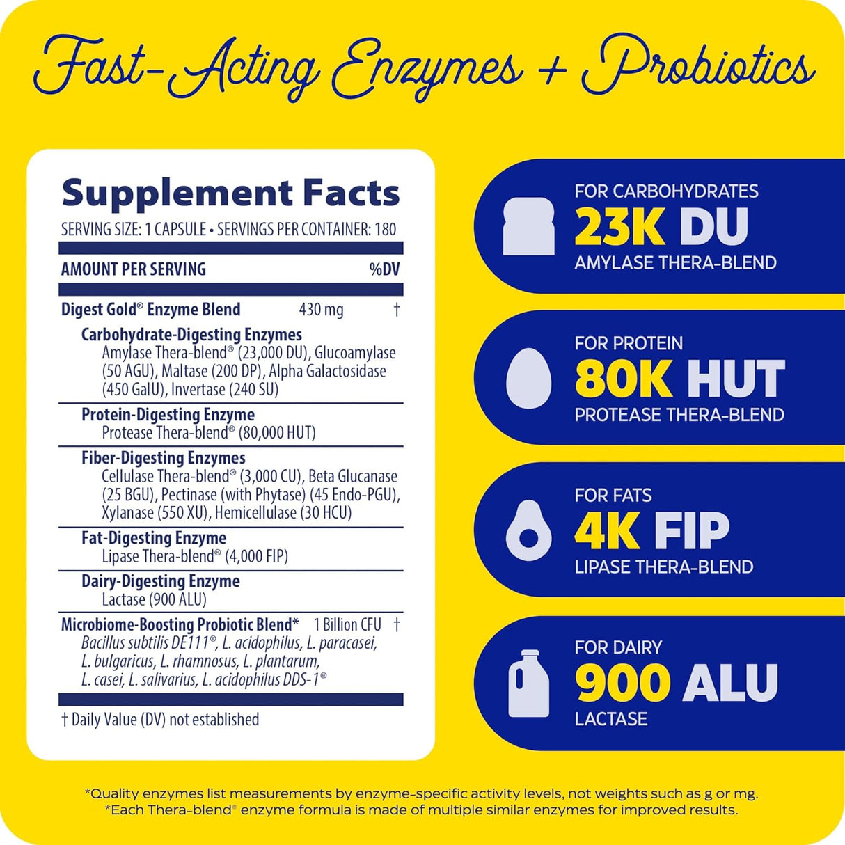 Suplemento Enzymedica Digerir de oro y probióticos
