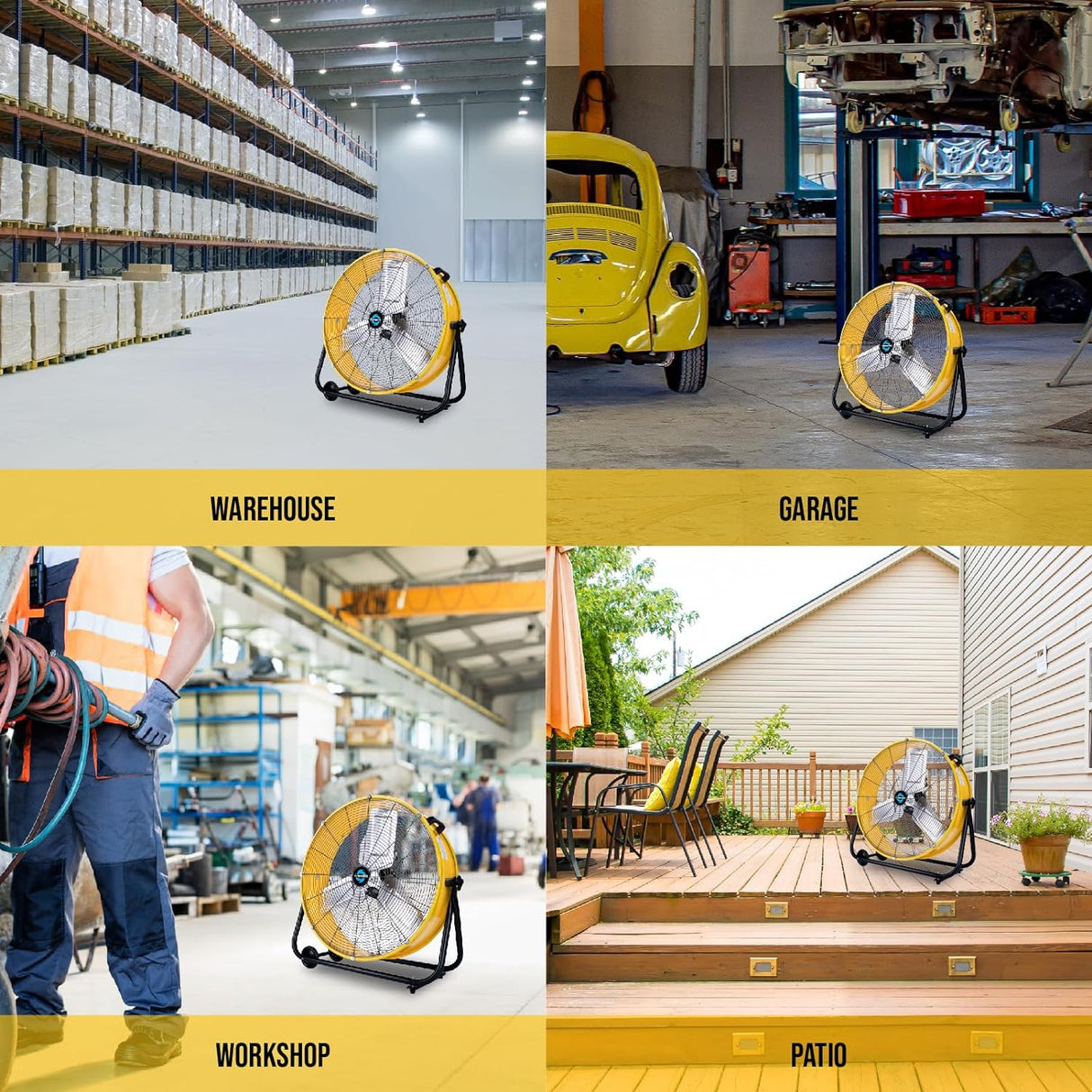 Ventilador Industrial Tornado 3 Velocidades 8540 CFM 1/3 HP