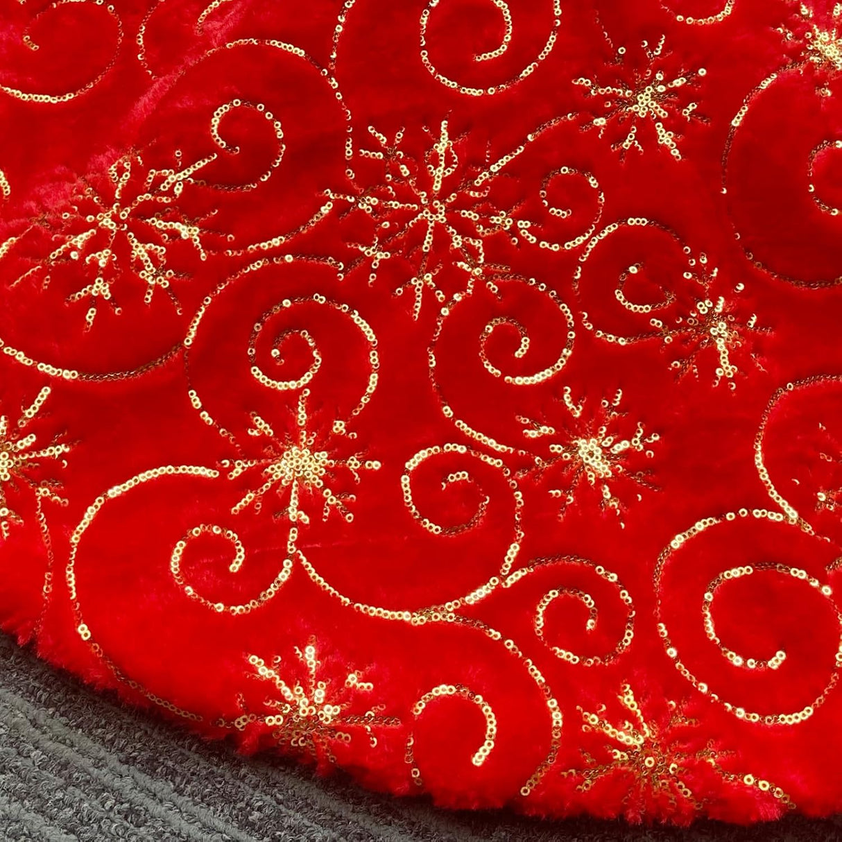 Funda de árbol de Navidad, decorativa, con copos de nieve, 78cm