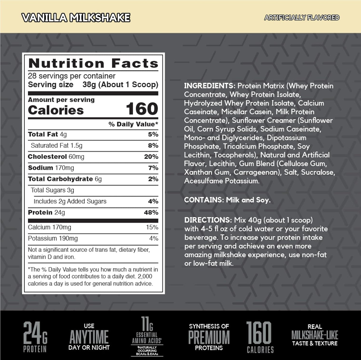 BSN SYNTHA-6 Edge Proteína en Polvo, 24g, Vanilla, 28 serv.