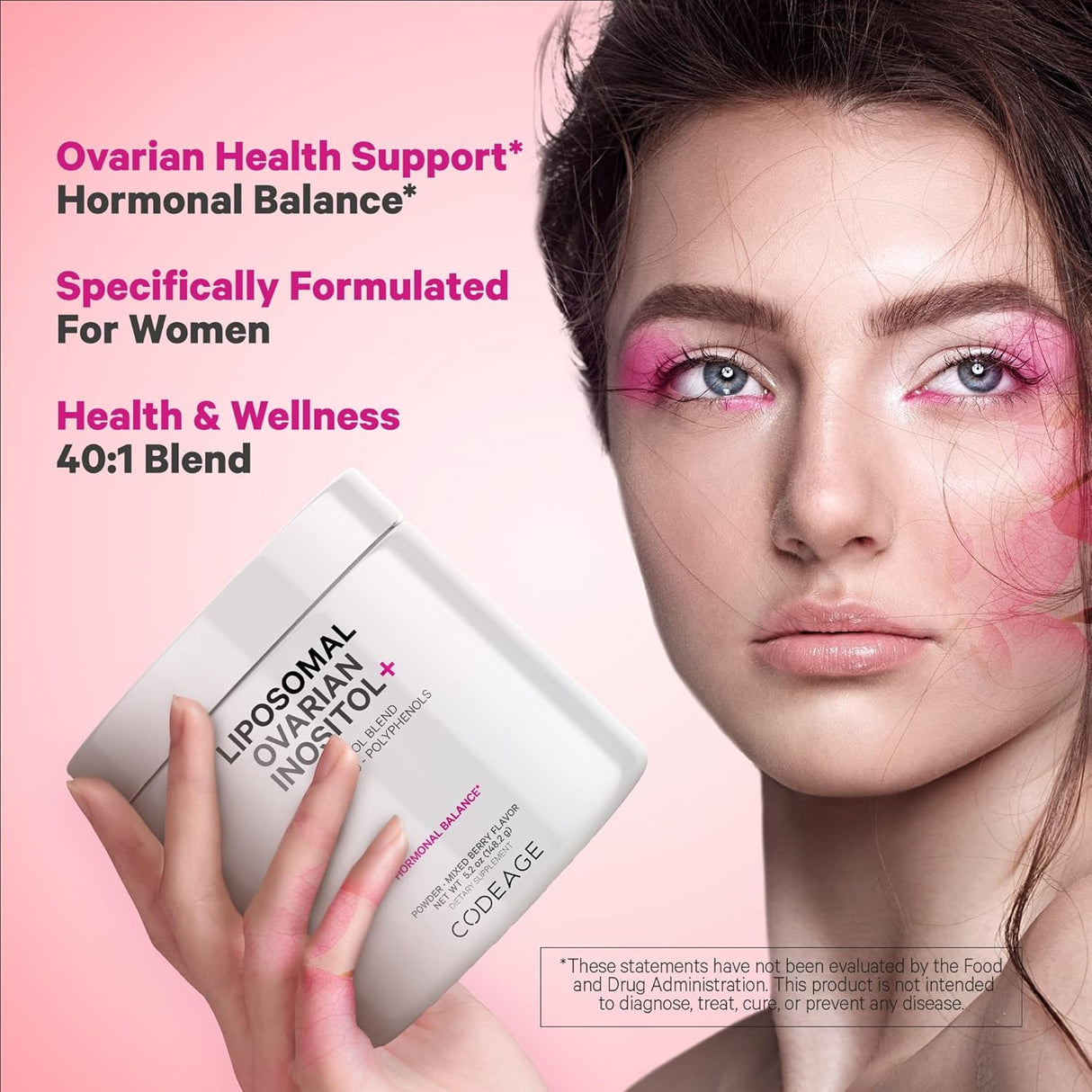 Suplementos en polvo de inositol ovárico liposomal sin OMG