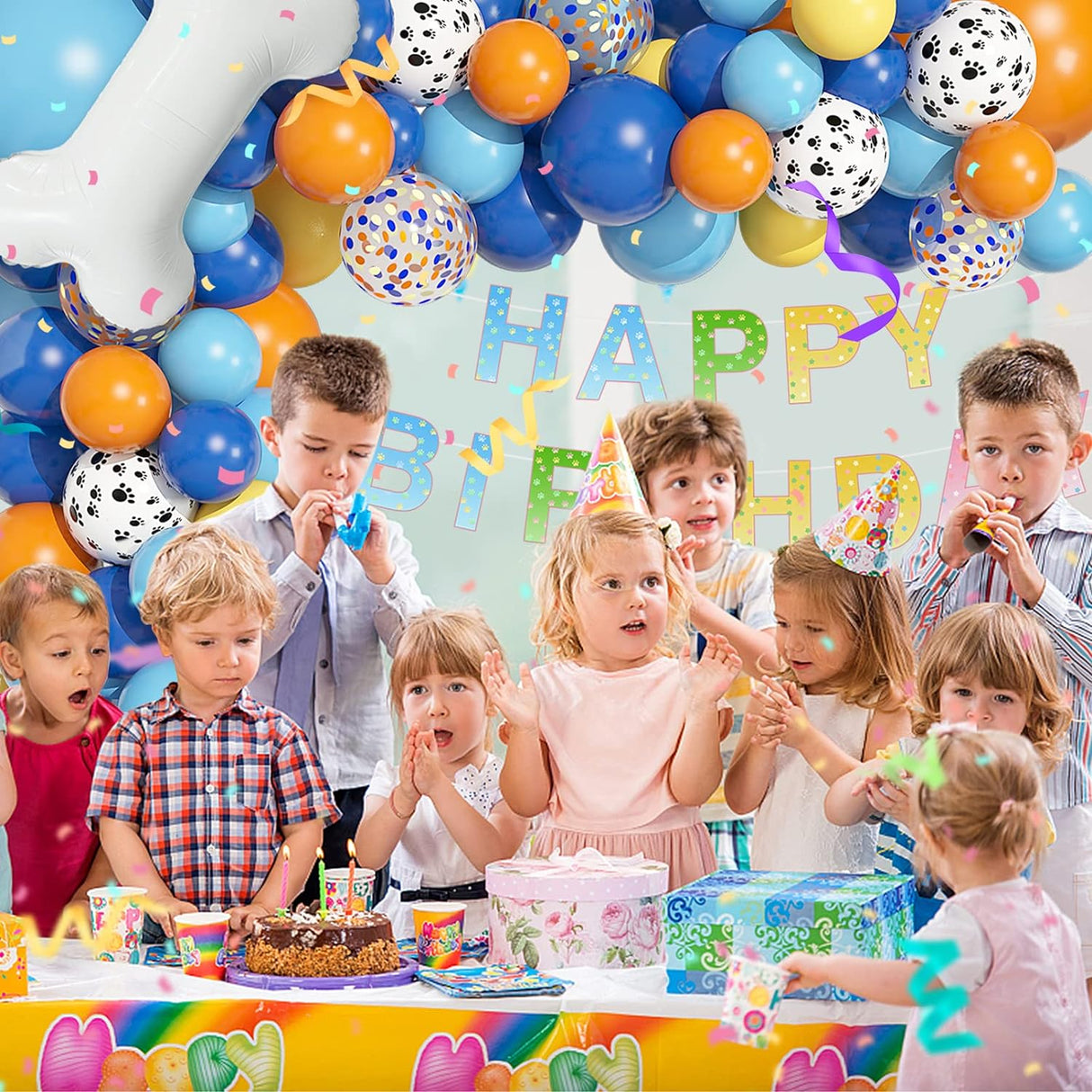 Kit Decoración Fiesta Cumpleaños Bebé, Arco Globos y Banner