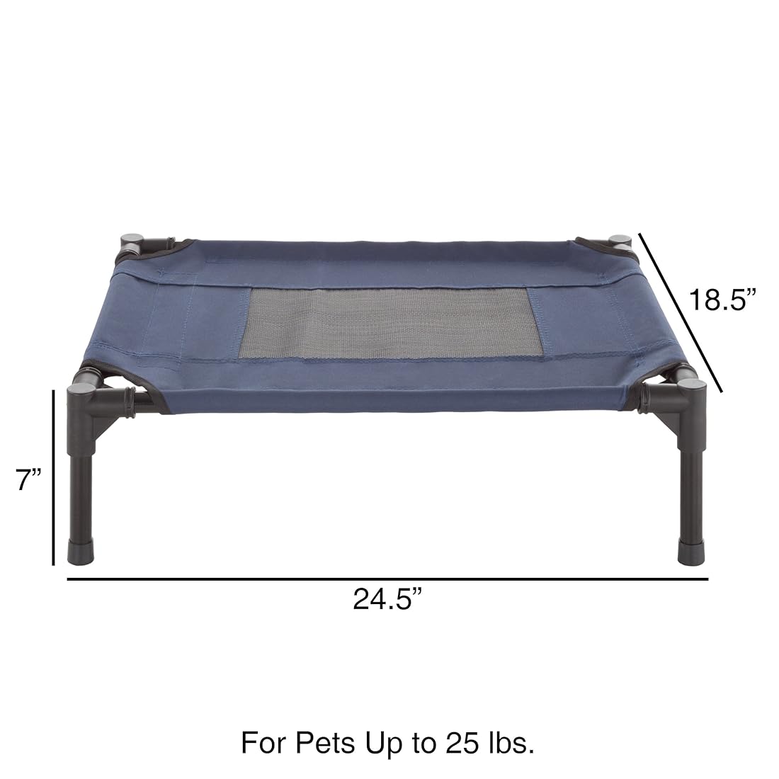 Cama elevada estilo cuna portátil con pies antideslizantes