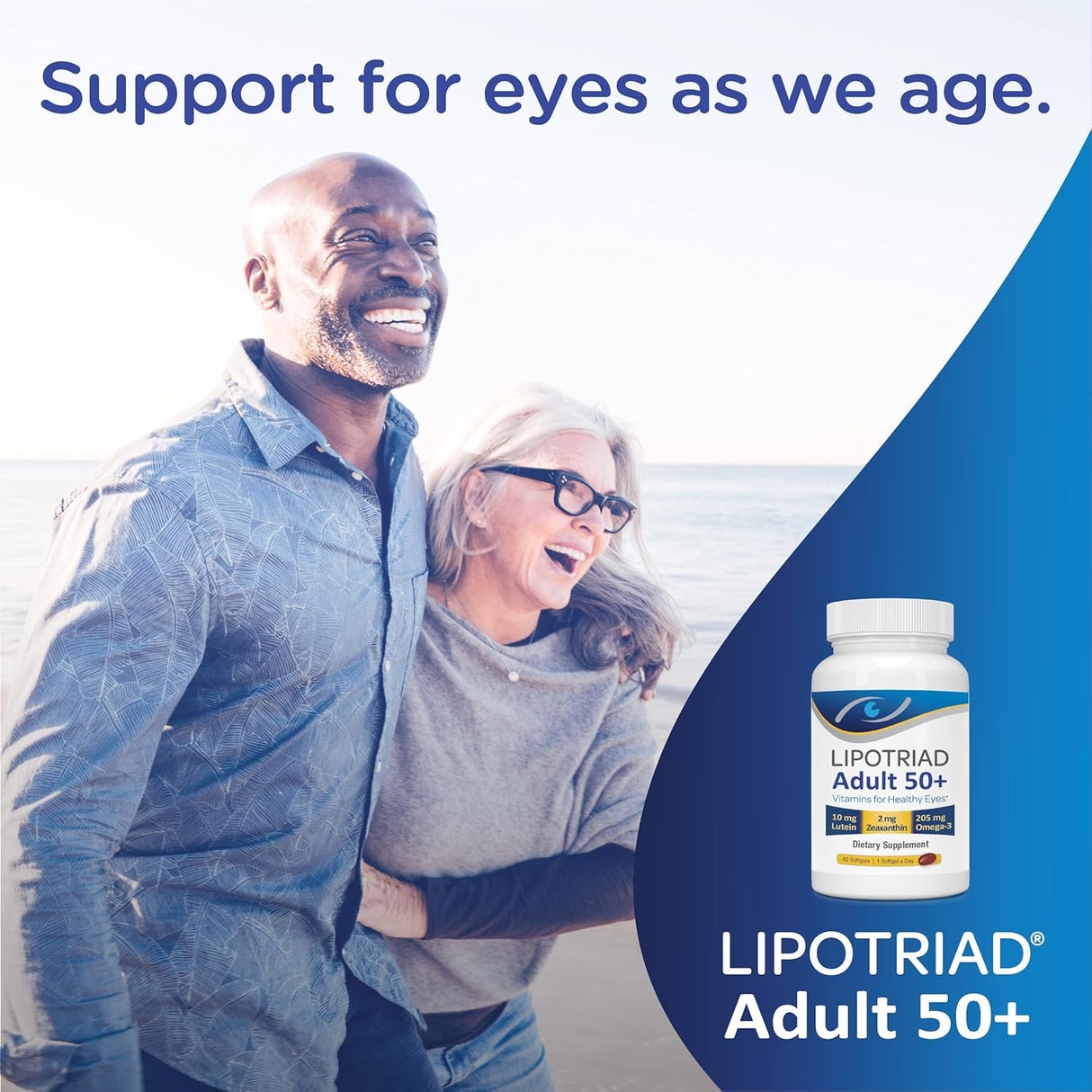 Suplemento Lipotriad de vitaminas y minerales para los ojos