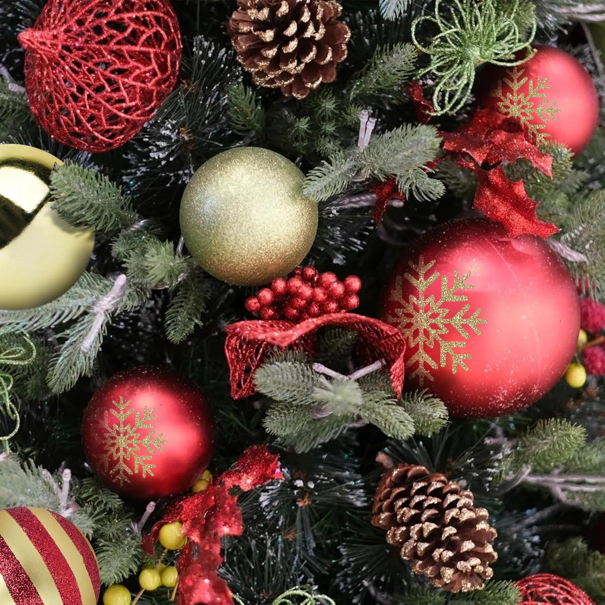 24pcs Bolas de Navidad 2.4 Adorno para Árbol de Navidad