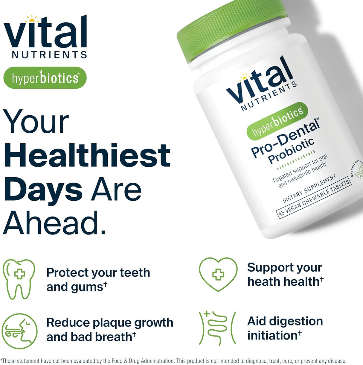 Pro Dental Probióticos Vital Nutrients BLIS K12 M18 45Tabletas