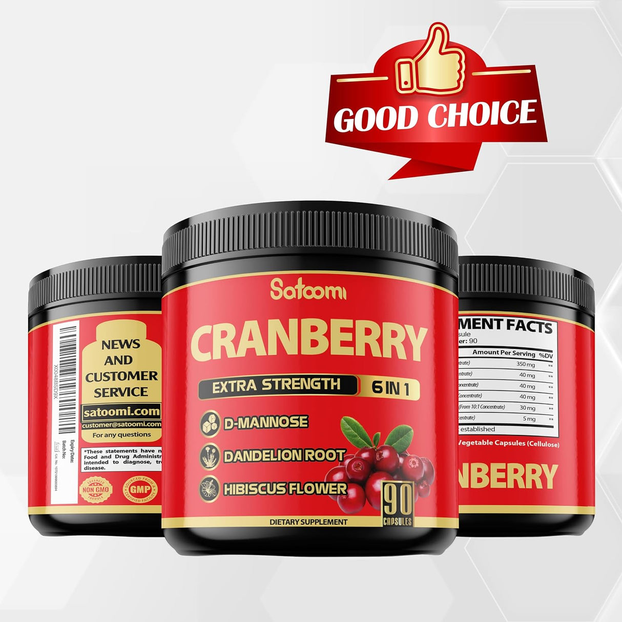 Suplemento e arándano 6 en 1 para mujeres Extractos herbales