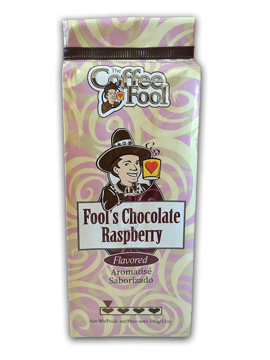 Café Decaf Chocolate Raspberry de Coffee Fool, Fuerte Molido