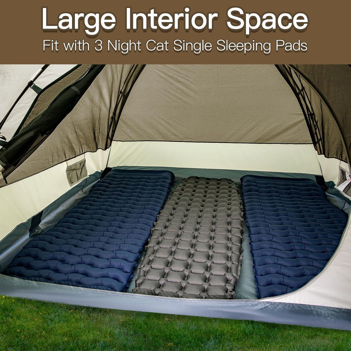 Tienda de Campaña Night Cat para 2-3 Personas, Doble Capa