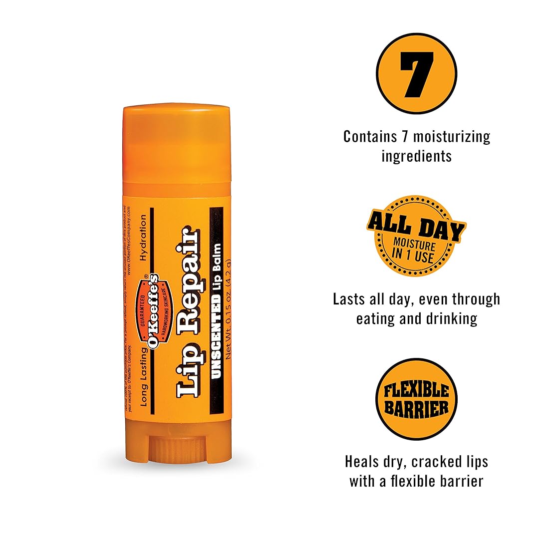 Bálsamo labial reparador de labios sin perfume