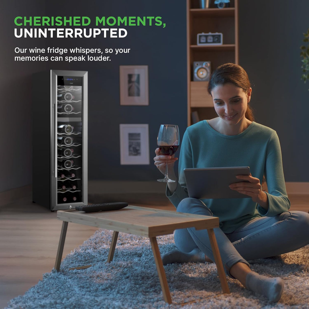 Enfriador de vino NutriChef 27 botellas, doble zona PKCWCDS278