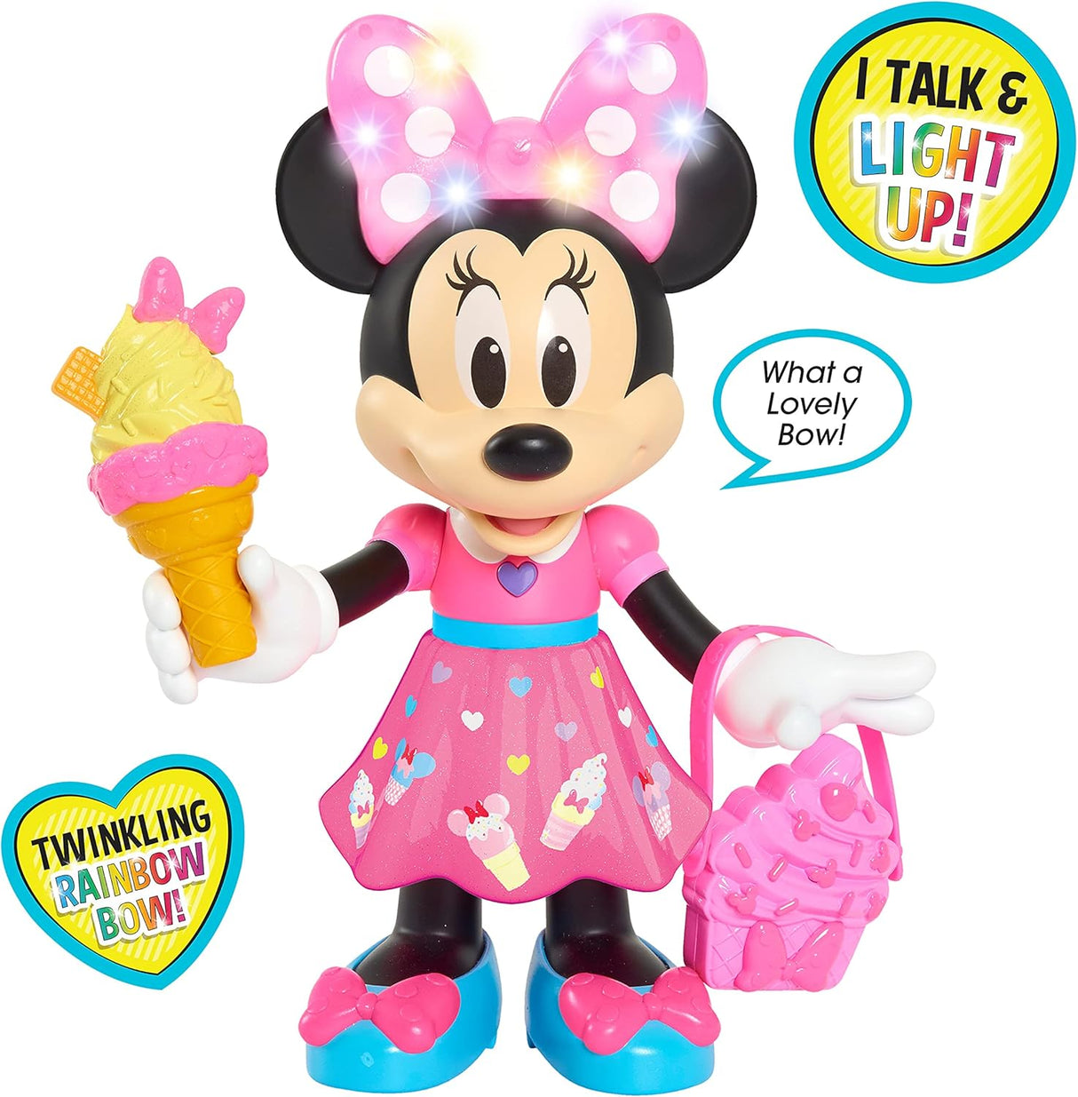 Muñeca Interactiva Minnie Mouse, Disney Junior, 10 Pulgadas