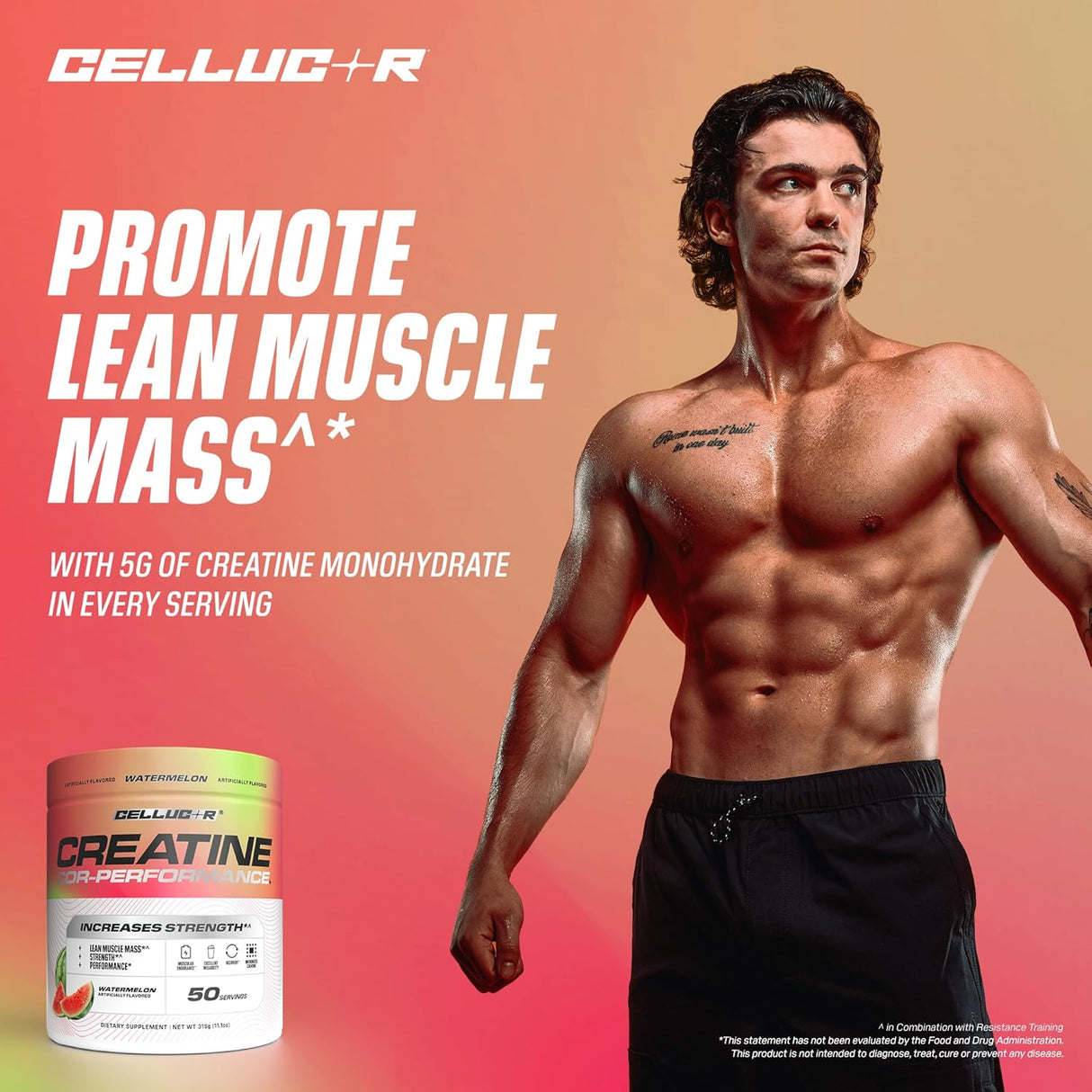 Creatina Cellucor en Polvo, Aumenta Fuerza y Resistencia, 50S