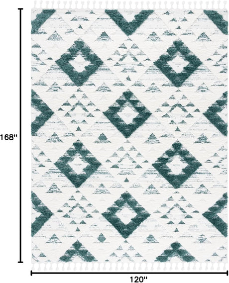 Alfombra de Shag Marroquí con Borlas - 2 pulgadas de grosor, MTS688Y-10