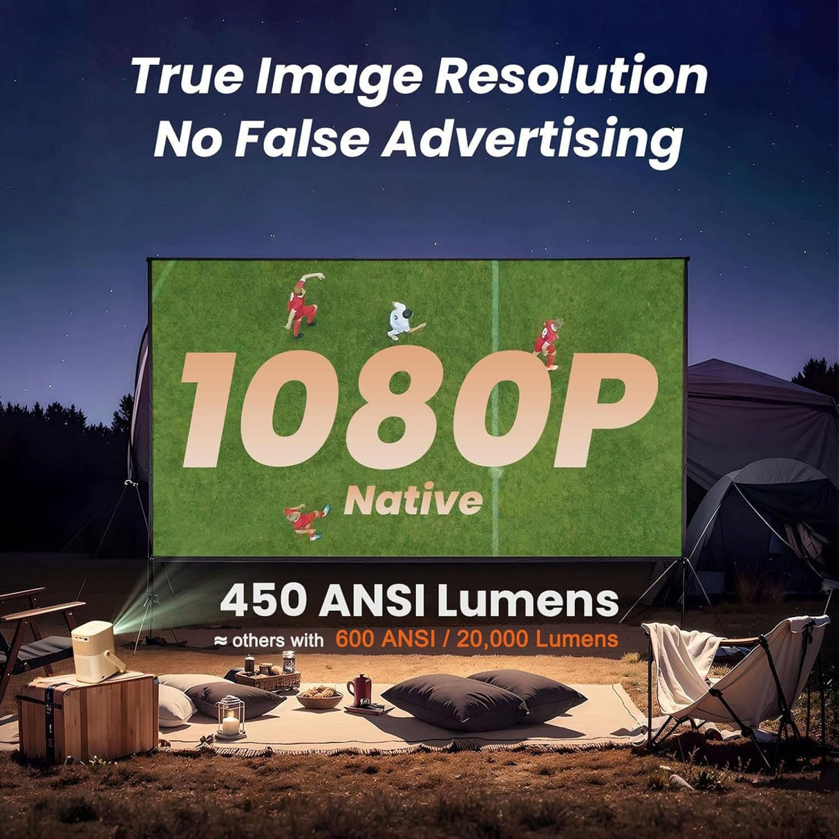 Proyector Yaber T2, WiFi 6, Bluetooth, 1080P, portátil