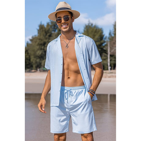 Conjunto deportivo corto de 2 piezas para hombre