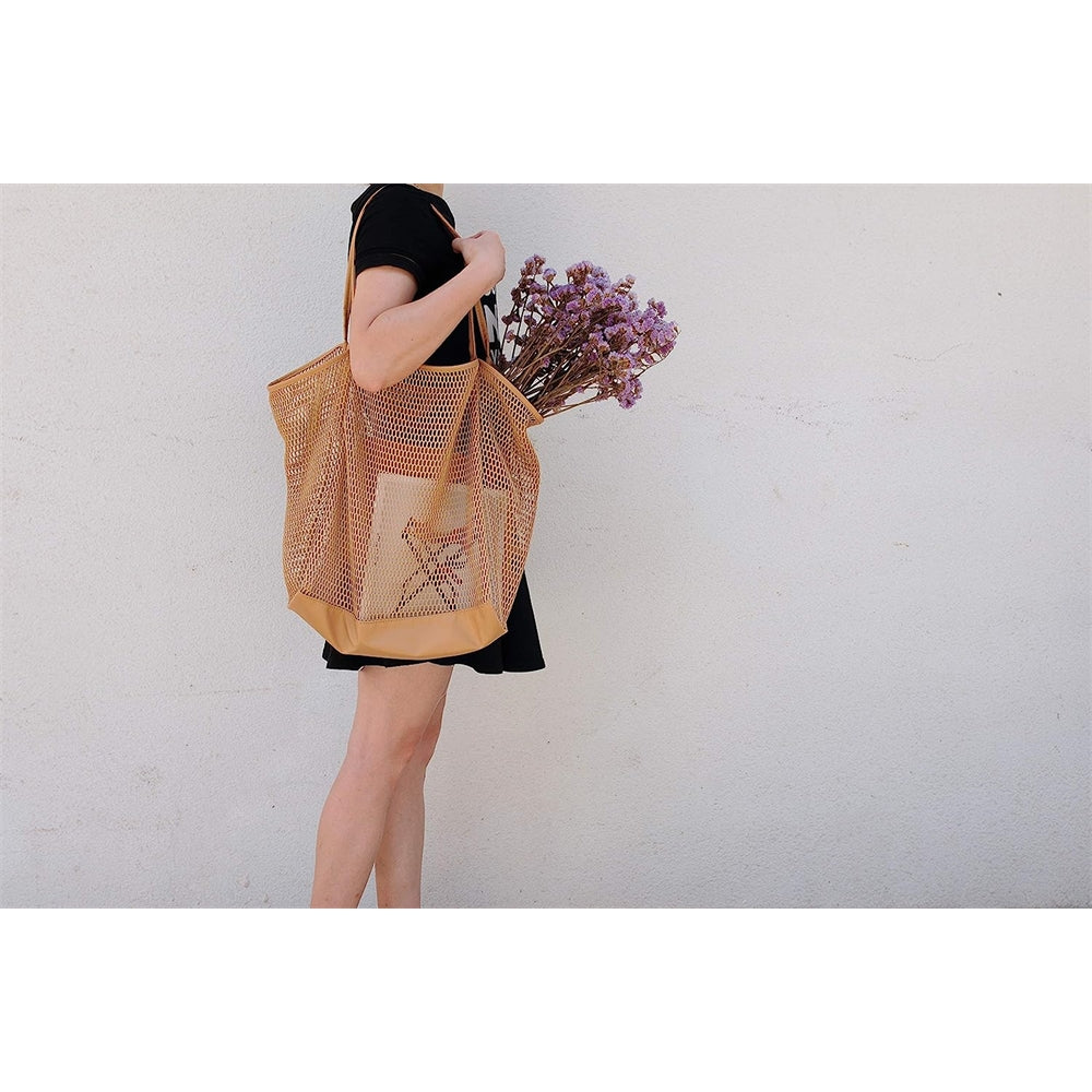 Bolsa de hombro para la playa Gris