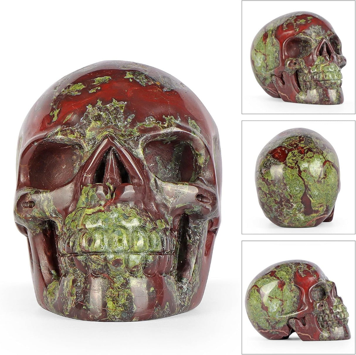 Calavera de Cristal de Sangre de Dragón 3.0 Decoración Halloween