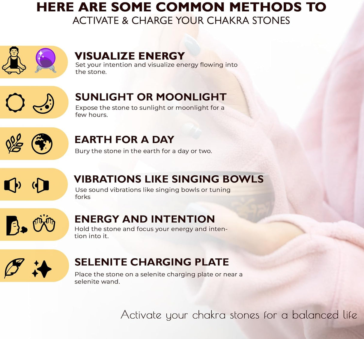 Árbol de cristales de amatista, árbol de los chakras