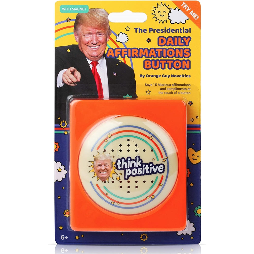 Juguete de broma con 15 diferentes elogios voz Donald Trump
