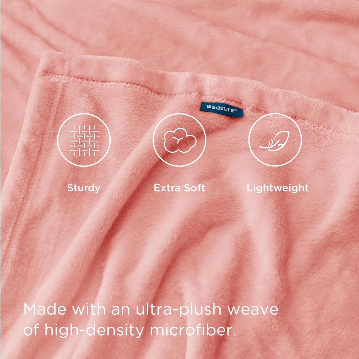 Manta Fleece Bedsure 50x60 Pulgadas Suave y Ligera para Sofá