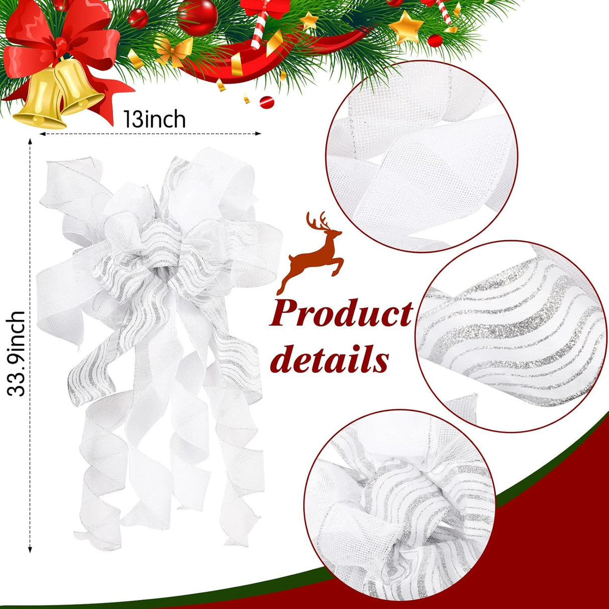 Juego de Decoración de Árbol de Navidad, 49 Pzs, Navidad