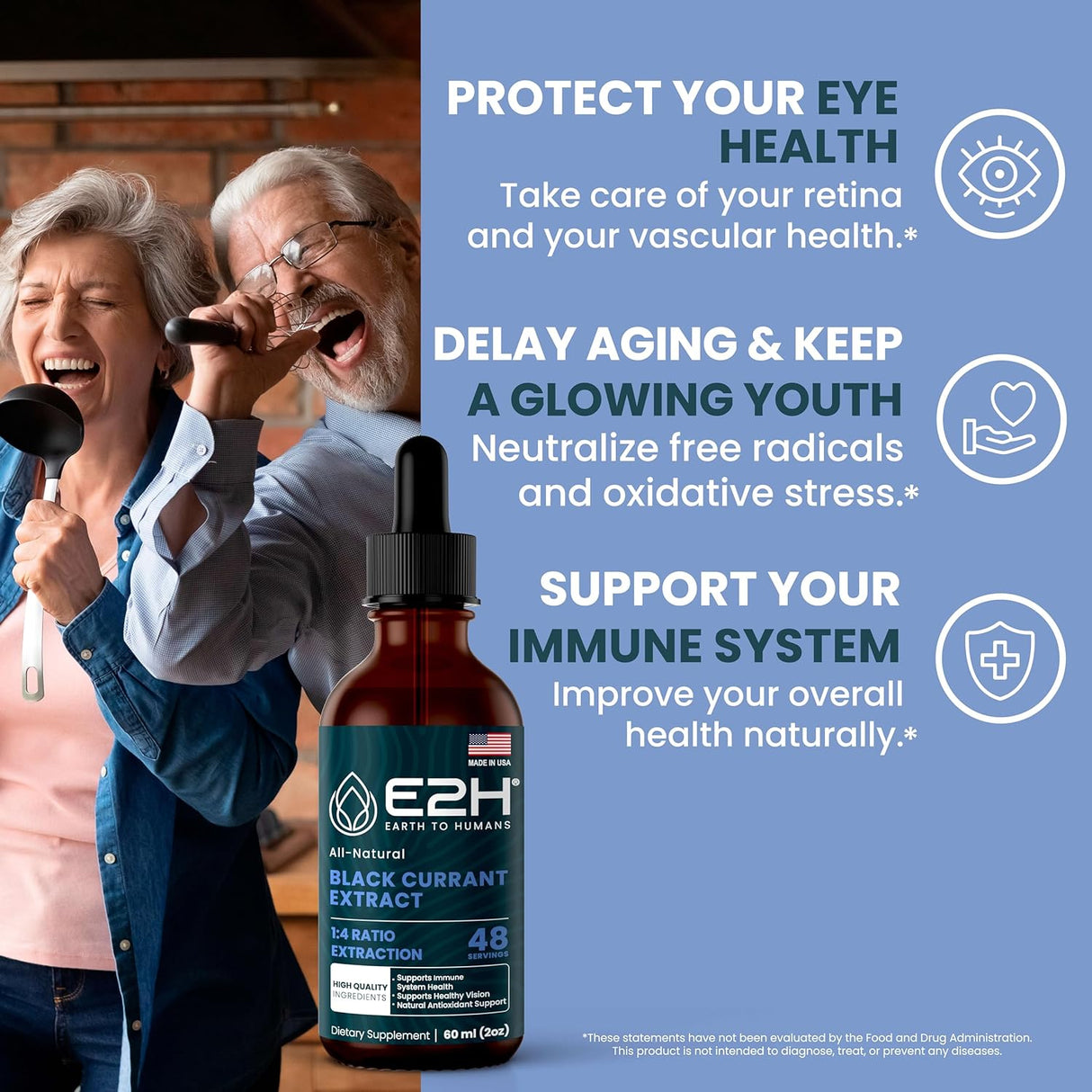 Extracto de Grosella Negra E2H - Inmunidad - 2 Fl Oz