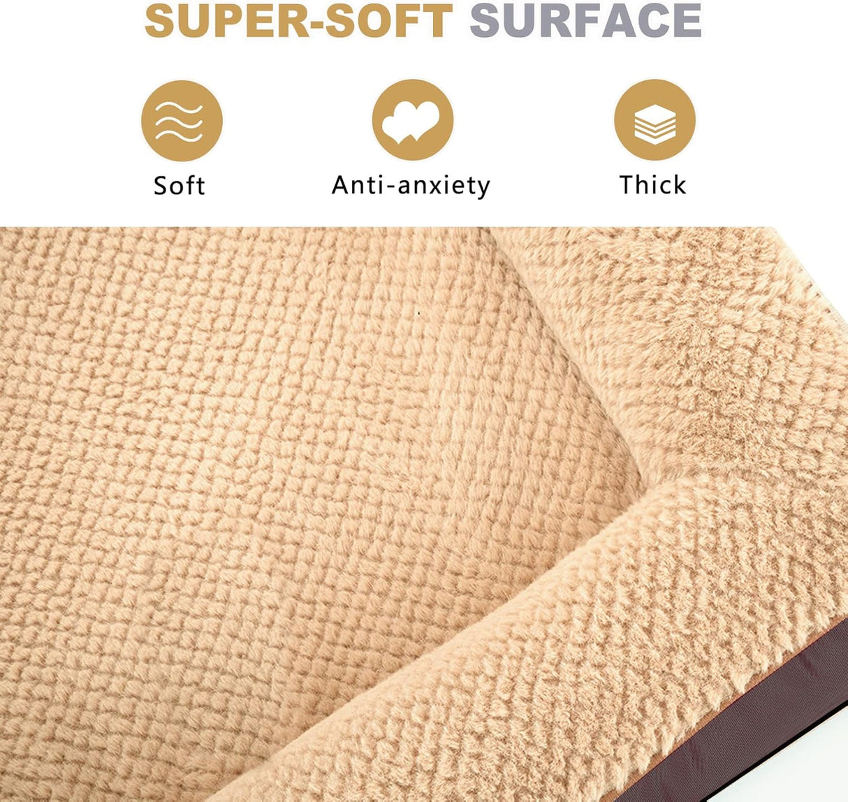 Cama ortopédica para perros grandes JOYELF, espuma, impermeable