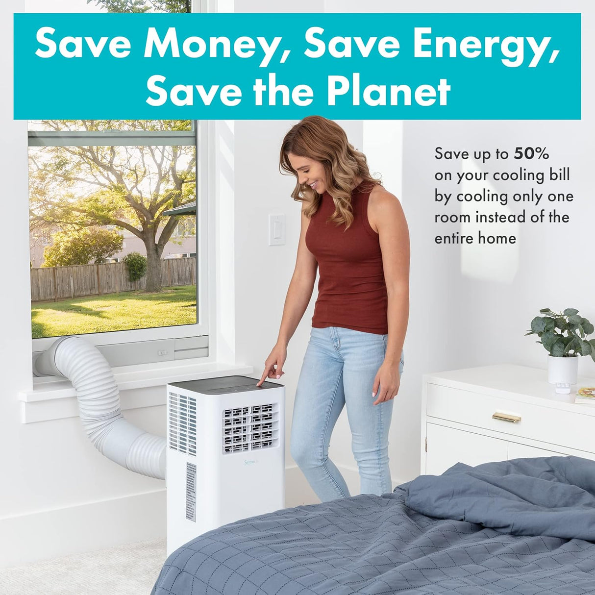 Aire Acondicionado portátil SereneLife SLPAC805W