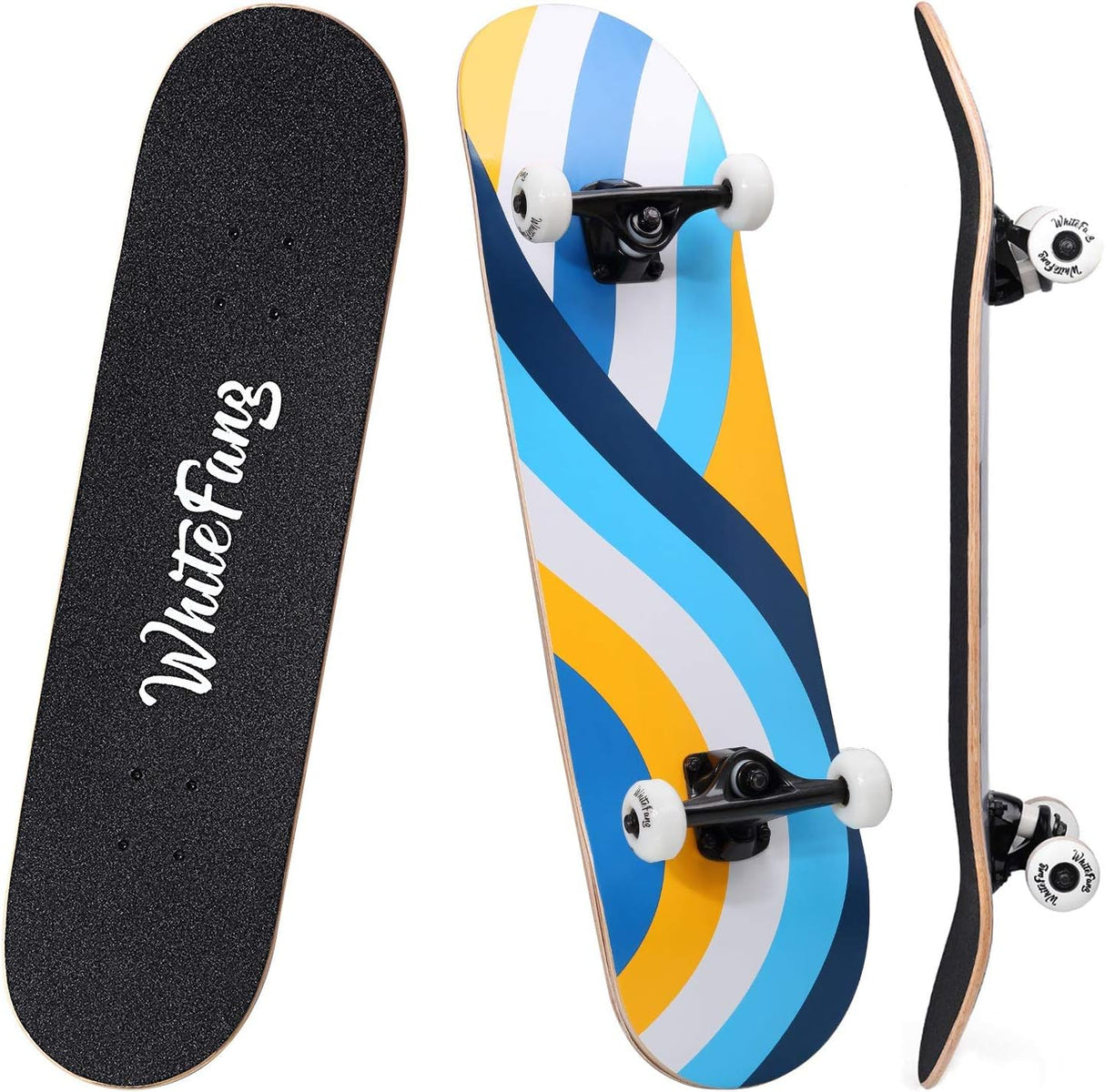 Skateboard Completo para Principiantes 31 x 7.88, 7 Capas
