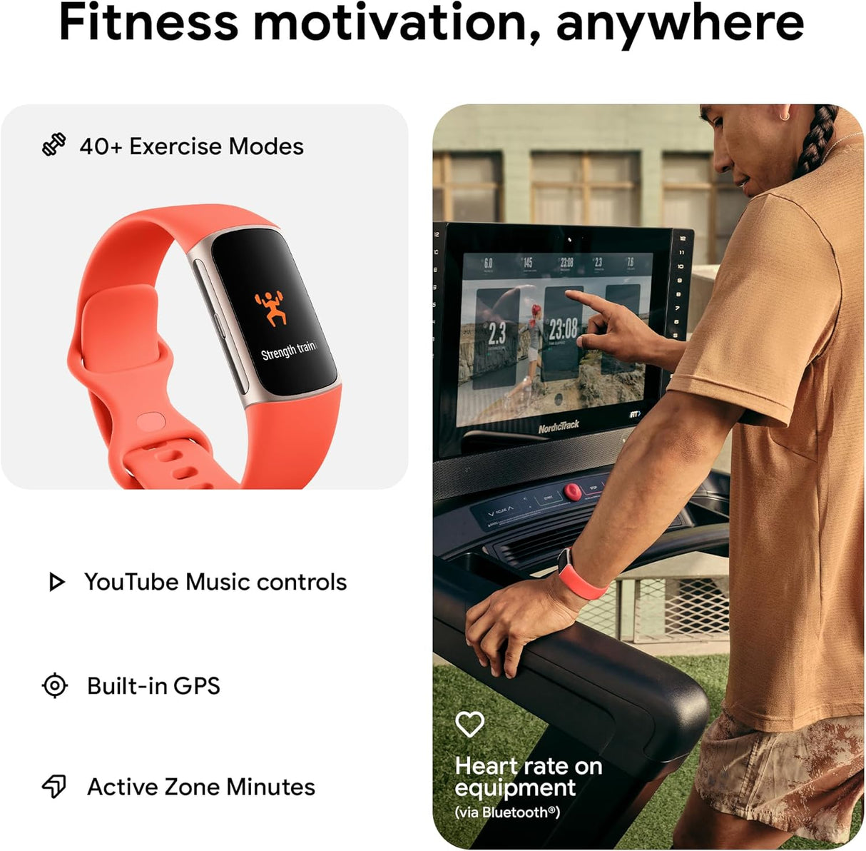 Rastreador Fitness con Frecuencia Cardíaca GPS y Membresía
