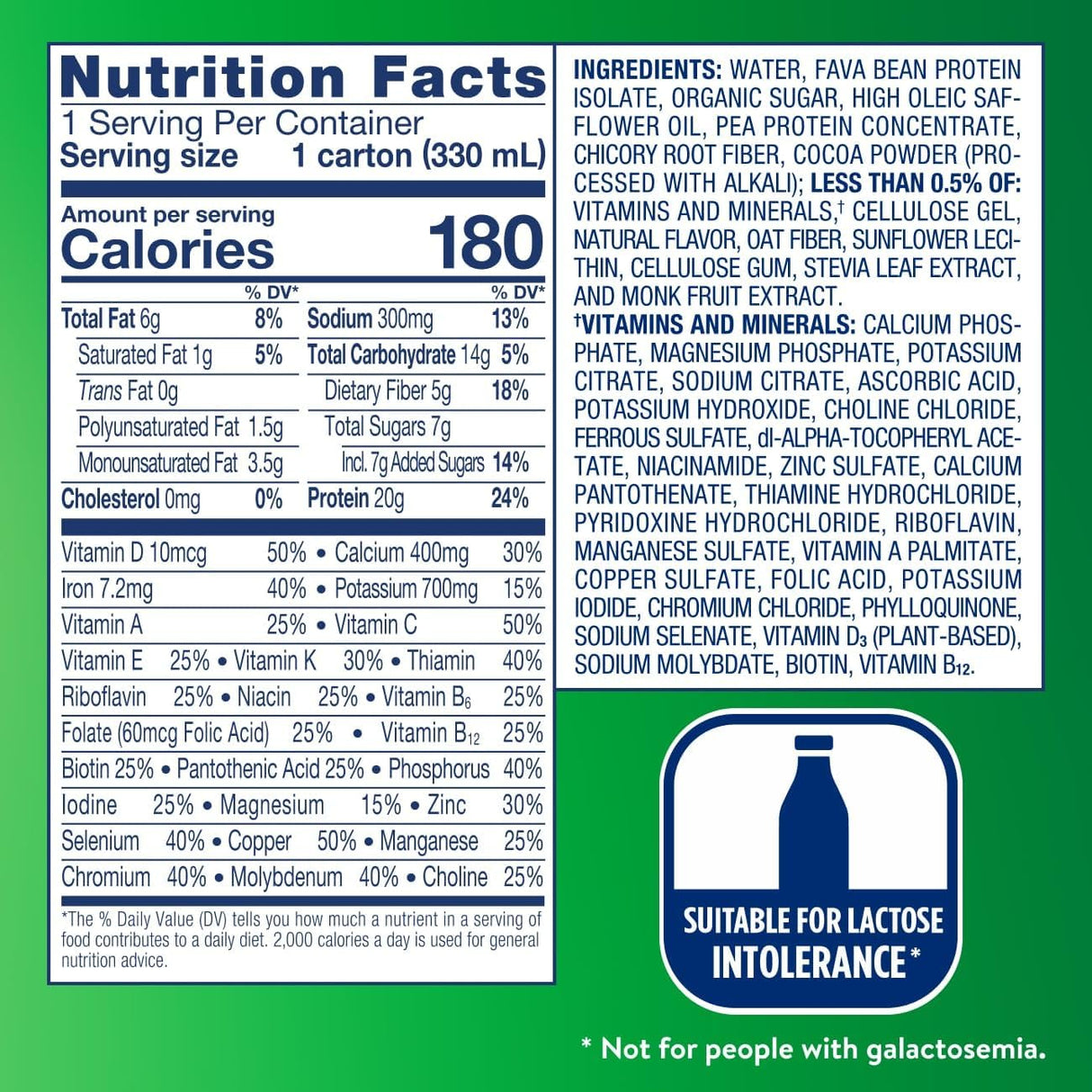 Batido de Proteínas Vegano de Chocolate Ensure 12U