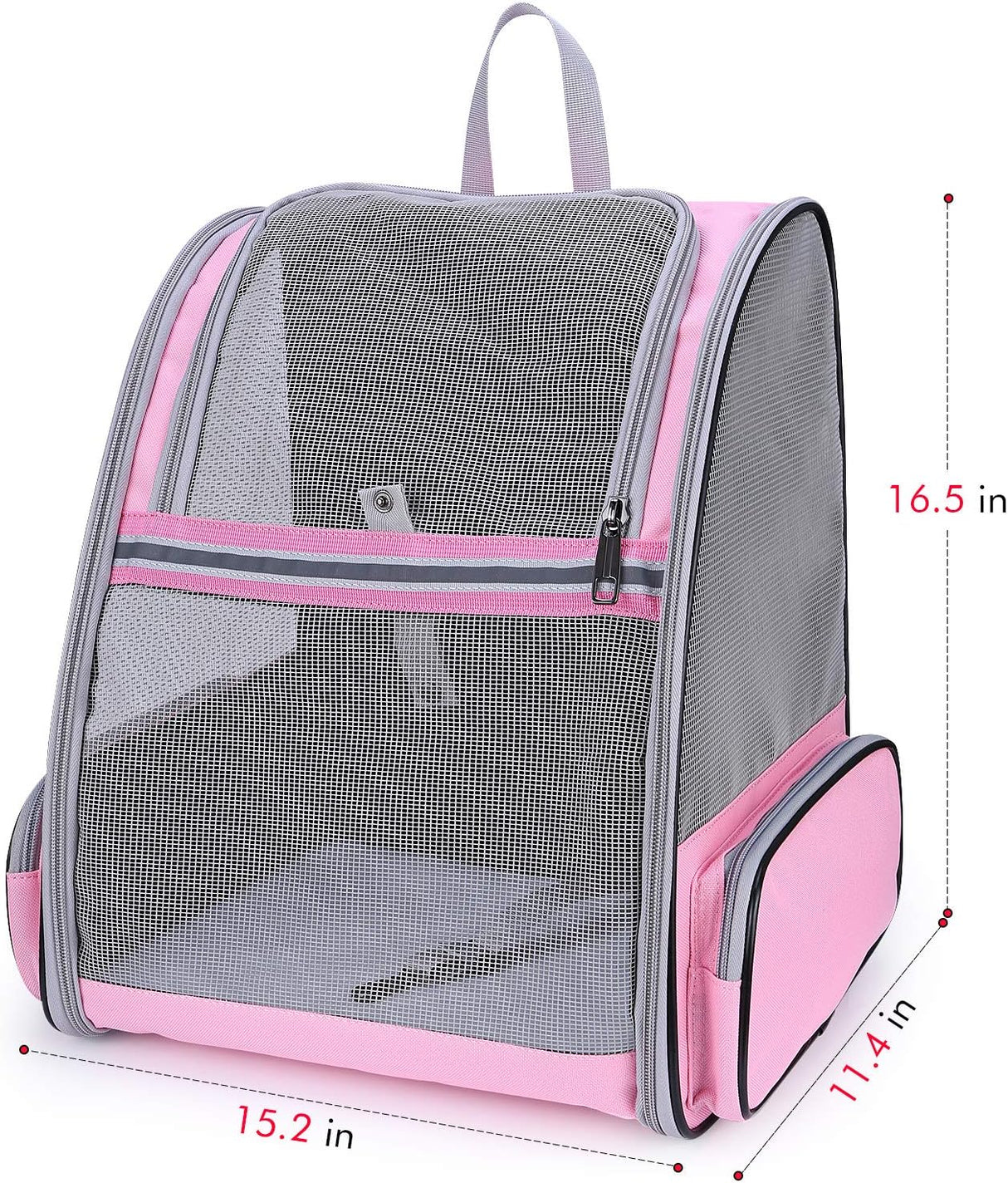 Mochila para mascotas malla totalmente ventilada