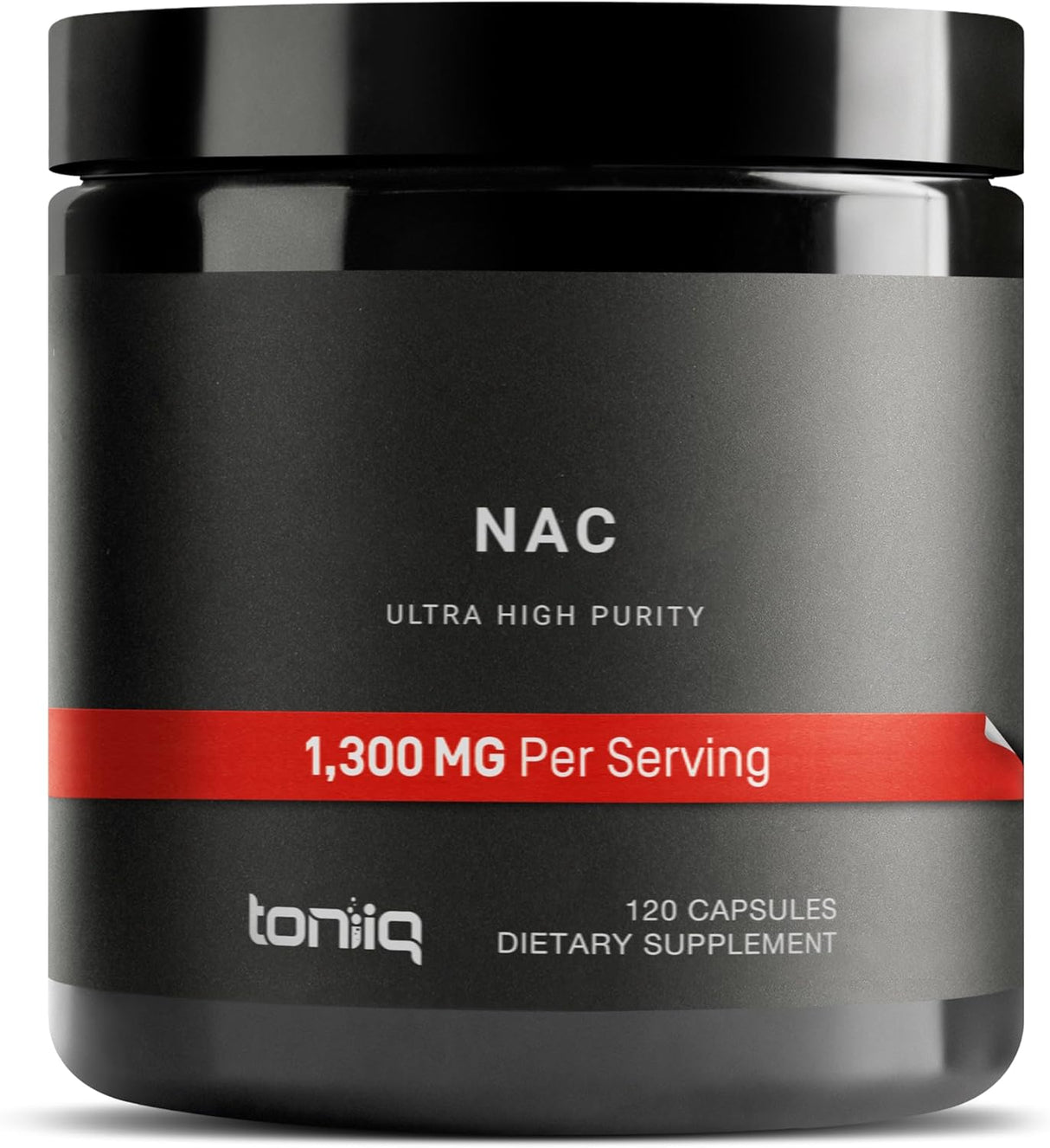 Suplemento NAC 1300mg Toniiq - Alta Pureza - 120 Cápsulas