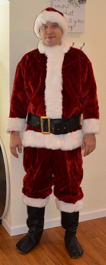 Disfraz de navidad color Rojo Blanco, Estándar