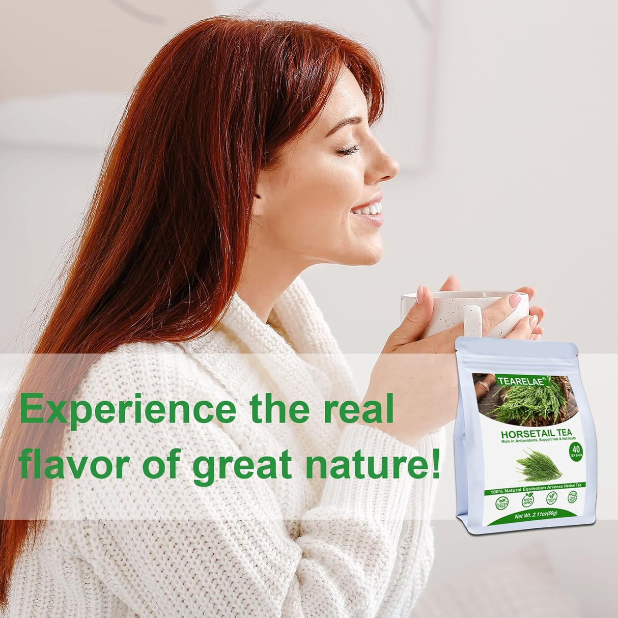 Té de Cola de Caballo TEARELAE - 40 Bolsitas - Sin Cafeína
