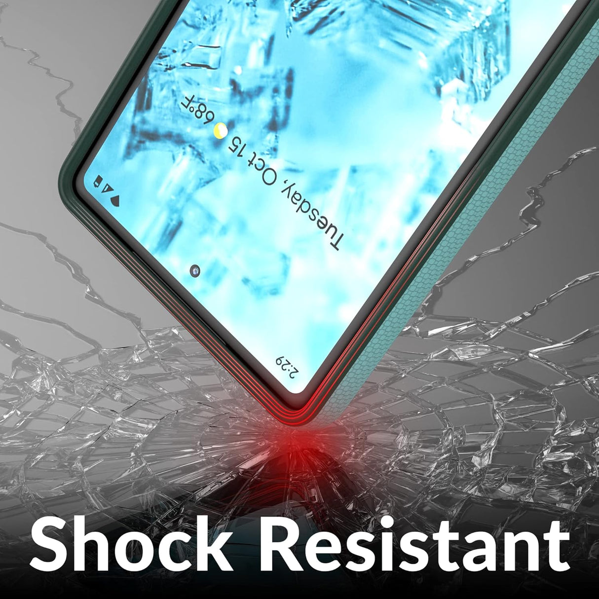 Crave Funda Dual Guard para Google Pixel 6a, funda de protección a prueba de golpes de doble capa para Google Pixel 6a, color aguamarina