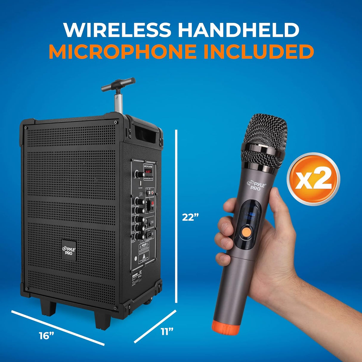 Parlantes Portátiles inalámbrico PYLE-PRO PWMA1099A