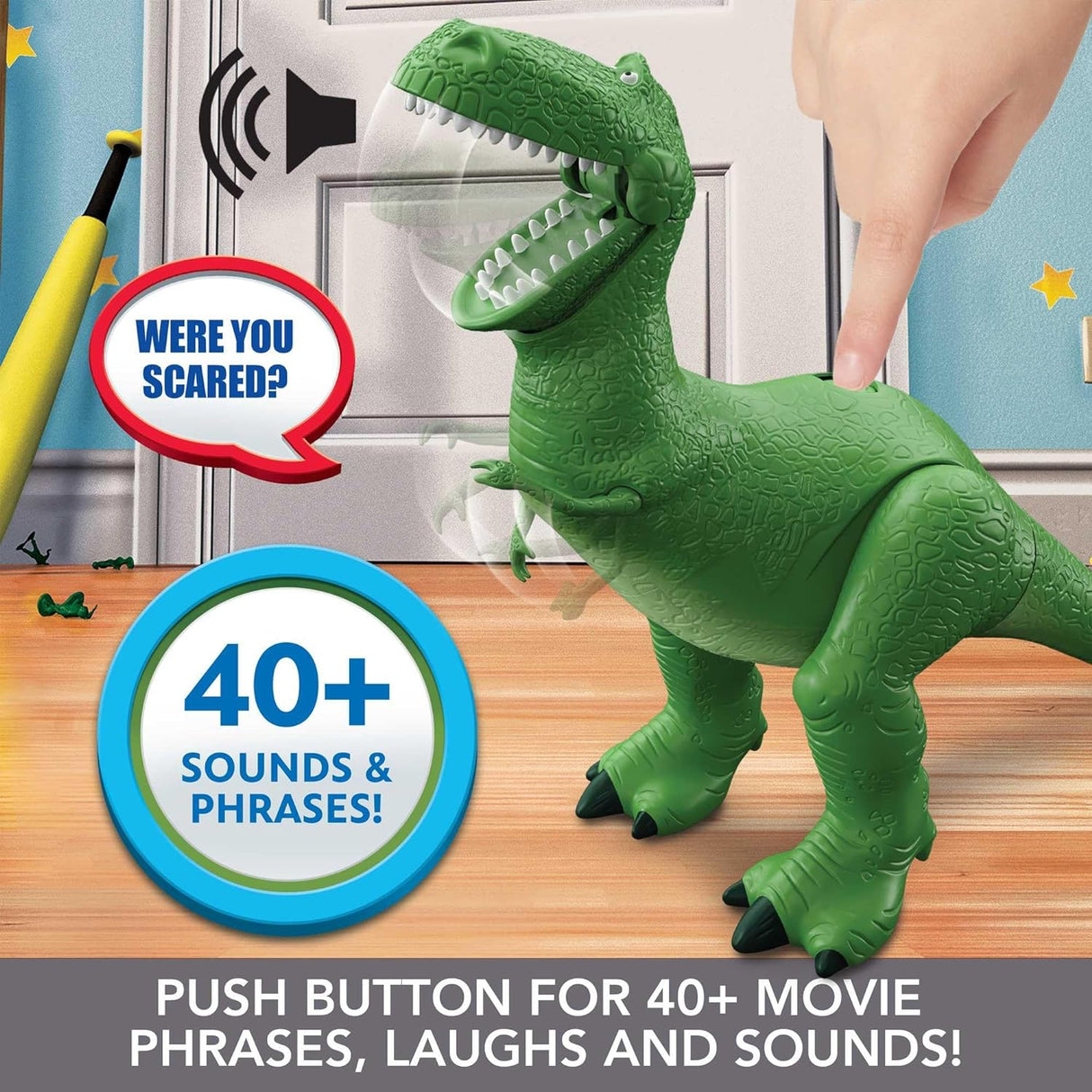 Figura Rex Habla Mattel Toy Story, 40+ Sonidos y Frases