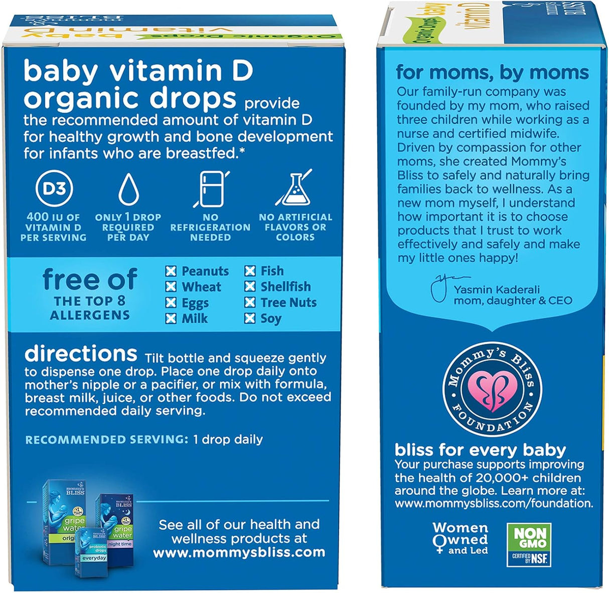Suplementos Alimenticios Gotas orgánicas vitamina D 324ml