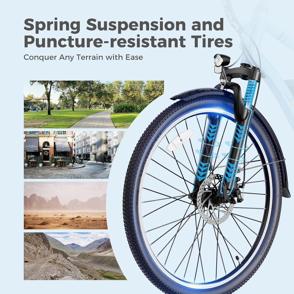 Bicicleta eléctrica Jasion CB1, 1000W, 450Wh, 26'', 7 velocidades