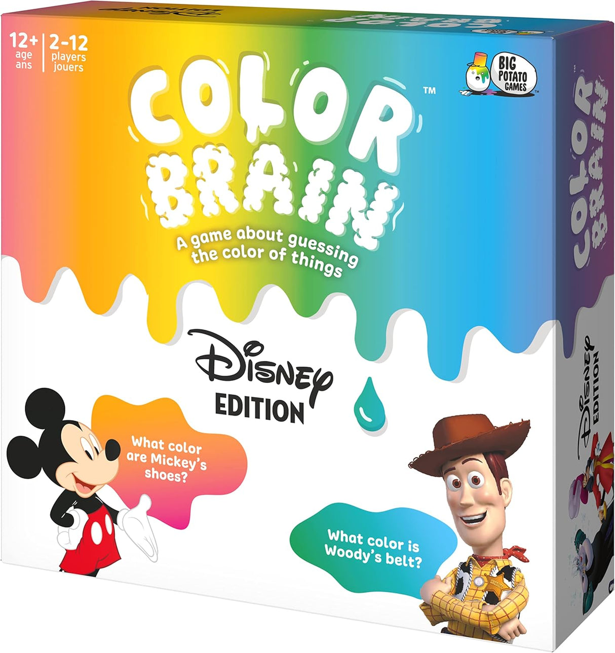 Juego de Mesa Disney Color Brain, Familiar, Mickey y Princesas