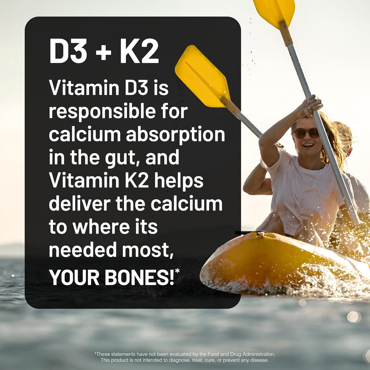 Vitamina D3 1000IU + K2 MK7, NatureWise, Hueso e Inmune, 90 caps