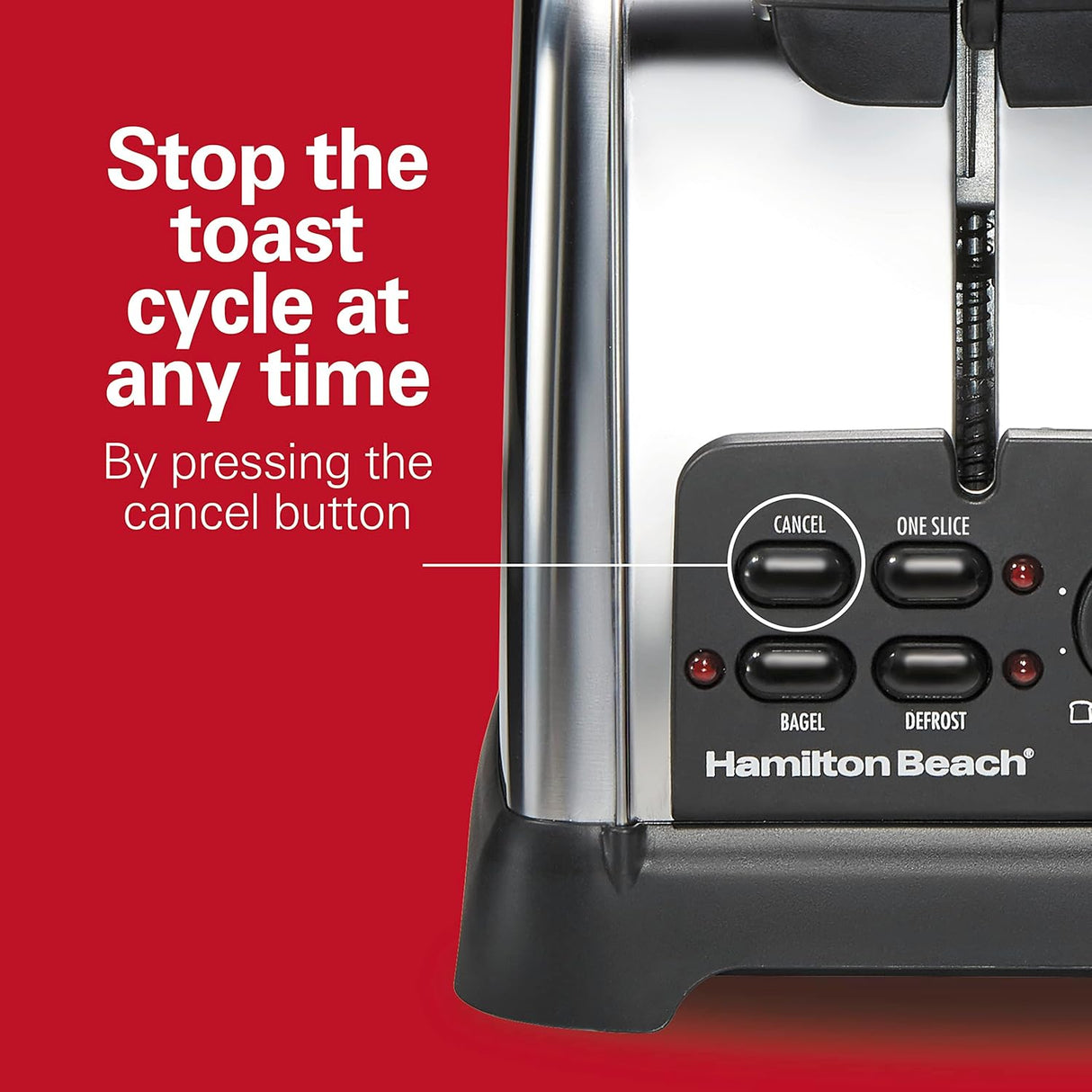 Hamilton Beach Tostadora retro con ranuras anchas