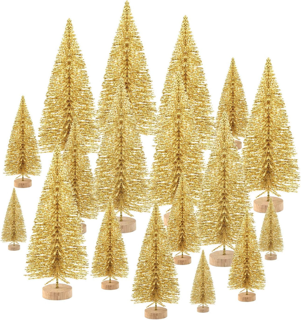 Mini Árboles de Navidad KUUQA 48 Pcs para Decoración DIY